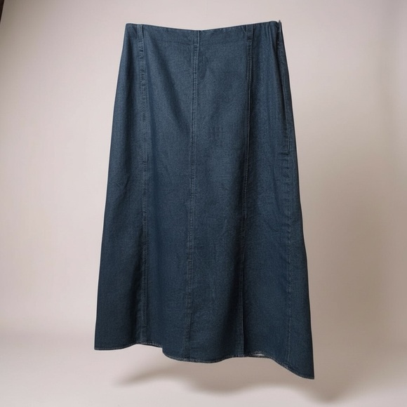 Reclaimed Vintage Denim - 🆕 RECLAIMED VINTAGE vintage Dark Blue denim A-Line Skirt size 10